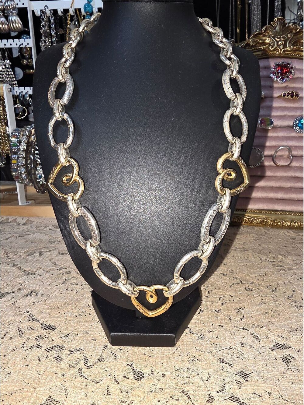 Brighton Fresco Hearts Necklace